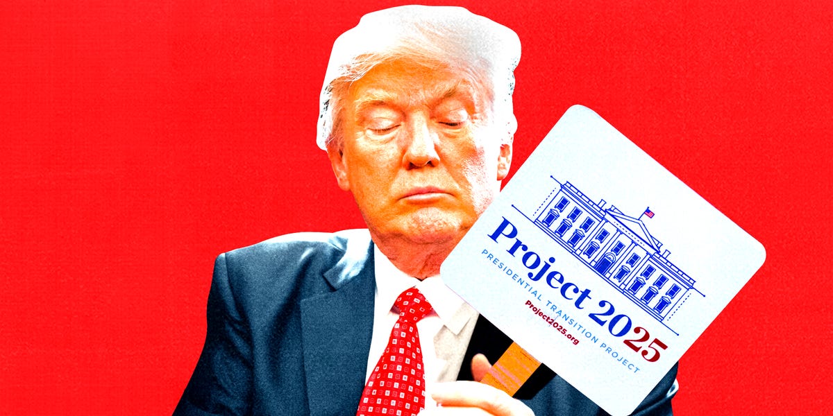 Trump’s Ties to Project 2025 Are Deeper Than He Wants You to Think