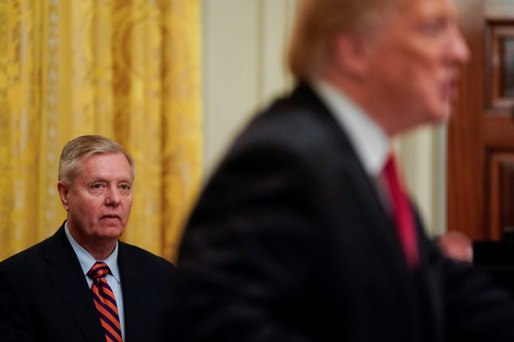 bProject 2025b author challenging Sen Lindsey Graham in GOP primary PBS News